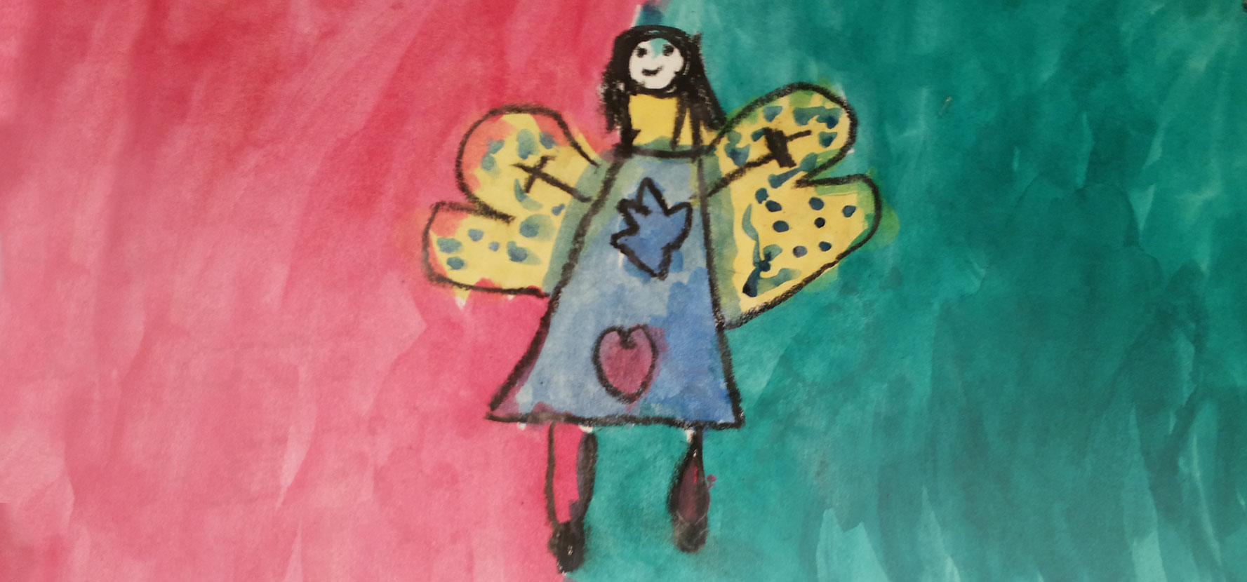 Blauer Himmel mit Wolken